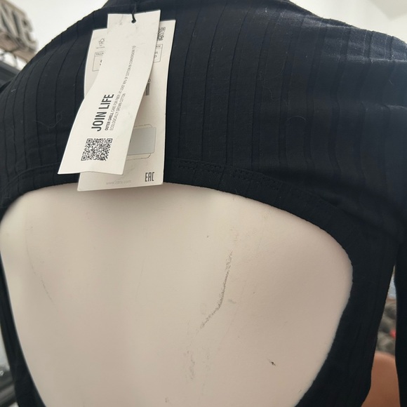 Zara Black cutout back Long Sleeve Dress - Picture 5 of 6